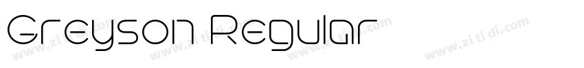 Greyson Regular字体转换 Greyson Regular字体转换